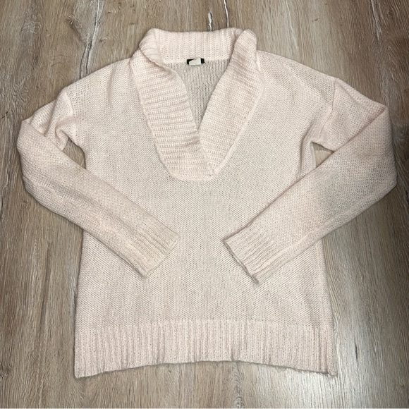 J Crew Dolce Women’s XS Shawl Collar Mohair Blend Sweater Top Pink Style 20824 - Picture 1 of 14